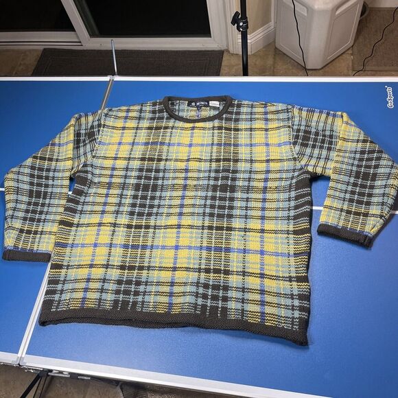 VTG French Connection Men's Crewneck Knit Sweater 100% Wool XL‎ - Picture 1 of 8
